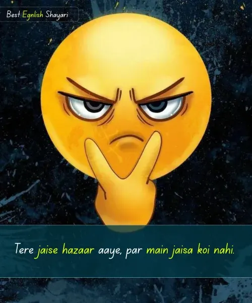 1 Line Attitude Shayari in English