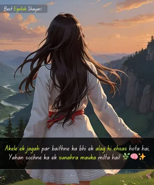 Alone Sad Shayari in English for Girl