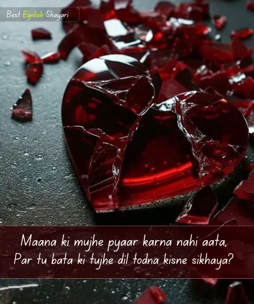 Broken Heart Shayari in English