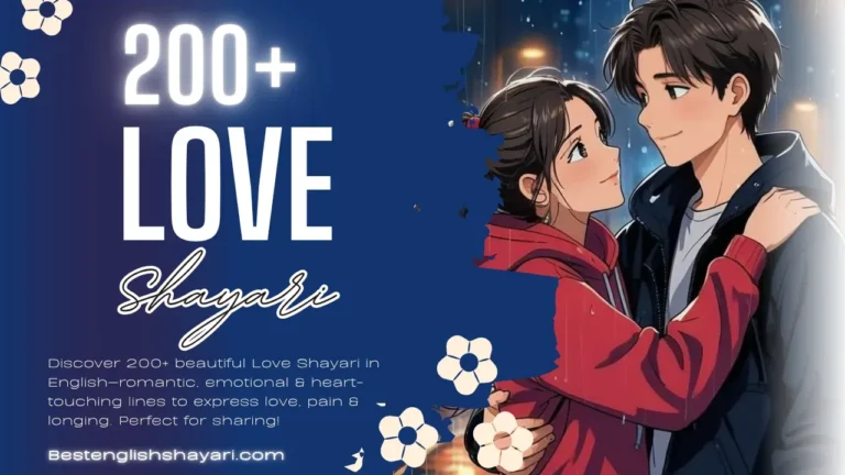 Best 200+  Love Shayari in English 2025